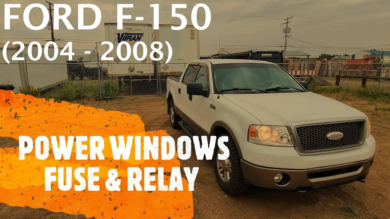 Ford F-150 - POWER WINDOWS FUSE AND RELAY LOCATION (2004 - 2008)