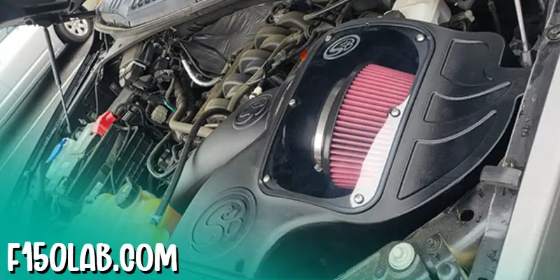 S&B Cold air intake installed on a Ford F150