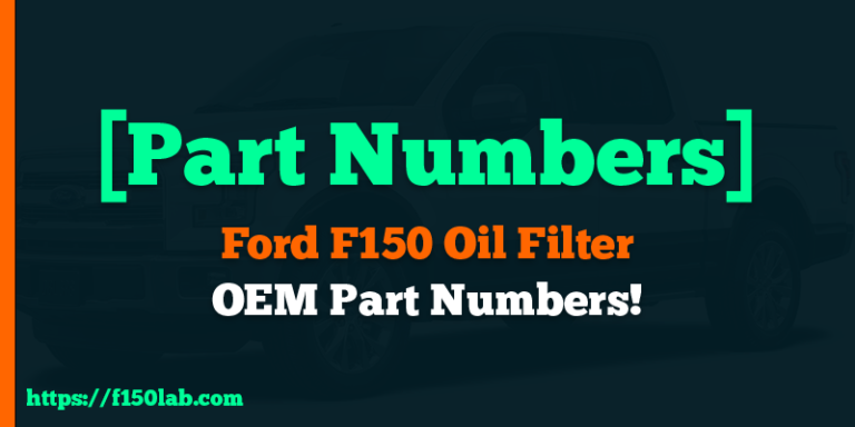Ford F150 oil filter part numbers