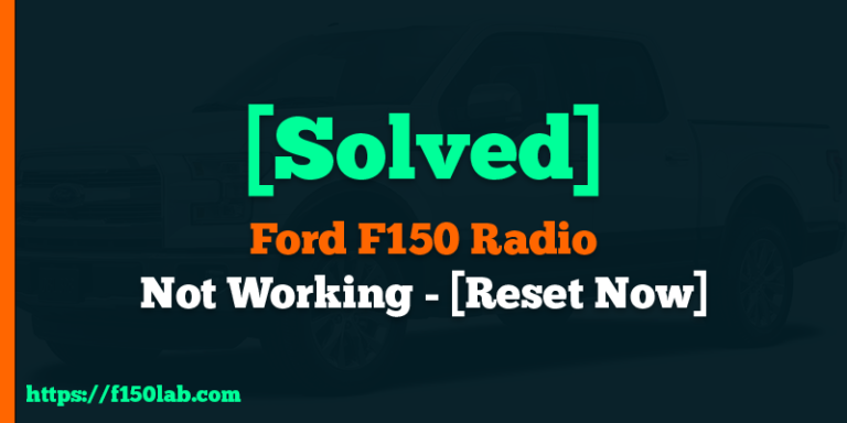 Ford F150 radio not working solved