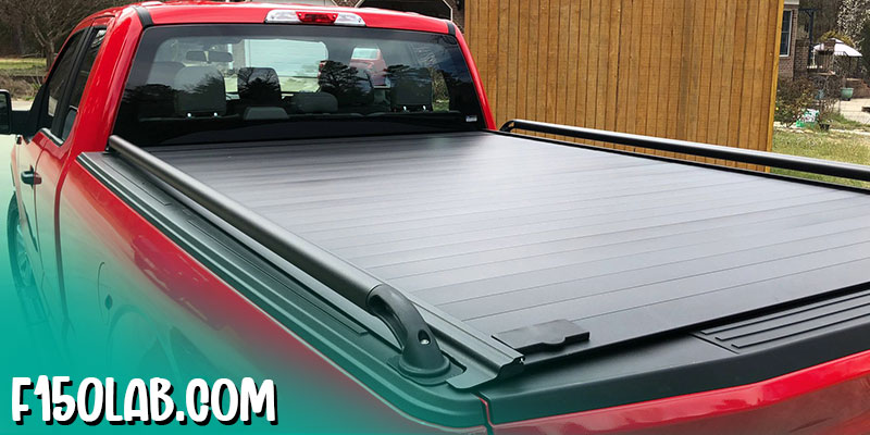 Retractable tonneau cover installed on a Ford F150